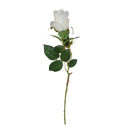 Ruža – vetvička 67 cm white K343